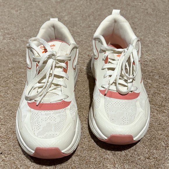 Reebok Women's Cream and Pink Sneakers - Picture 5 of 8